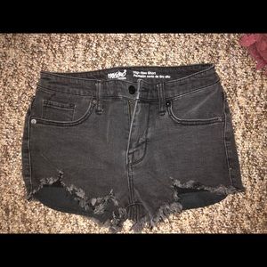 Mossimo high waisted black jean shorts